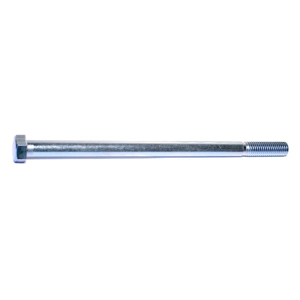 Midwest Fastener Grade 2, 1/2"-13 Hex Head Cap Screw, Zinc Plated Steel, 9 in L, 25 PK 00119 - main